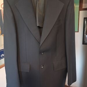 Mainstyle Belk Navy Blazer Men's Single-Breasted Two-Button Notch Lapel 42